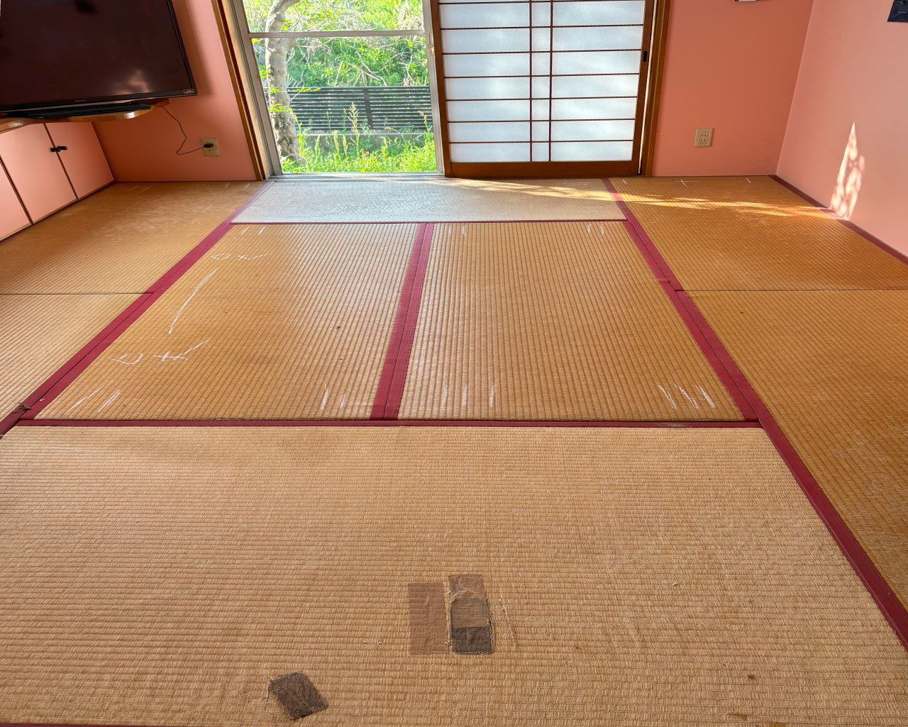 嘉麻市畳替えのお客様（施工前）